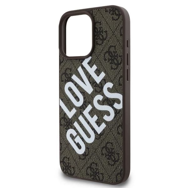 Coque beskyttelse til iPhone 16 Pro Max MagSafe Model 4G Guess Brun Brun
