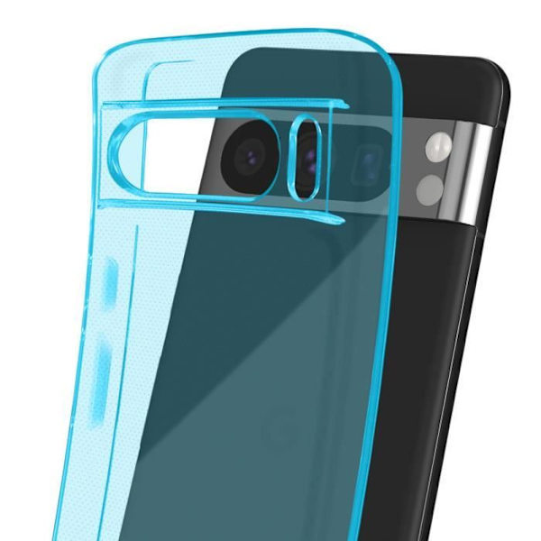 Kotelo Google Pixel 8 Pro Soft Silicone Classic -kotelolle, läpikuultava sininen Ljusblå