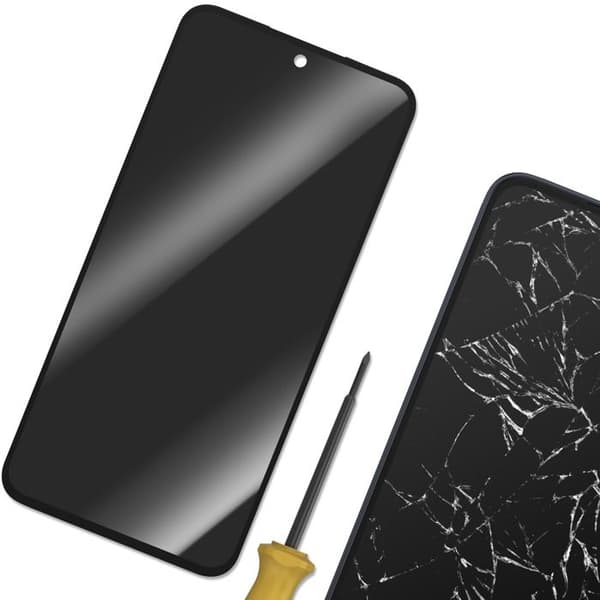 Erstatnings LCD In-Cell og Touchskærm til Galaxy A35 Sort Svart
