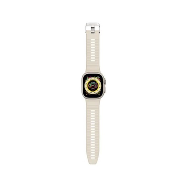 Armbånd til Apple Watch 49 / 45 / 44 / 42mm i Ultra Traction Silikone Decoded Hvid Vit