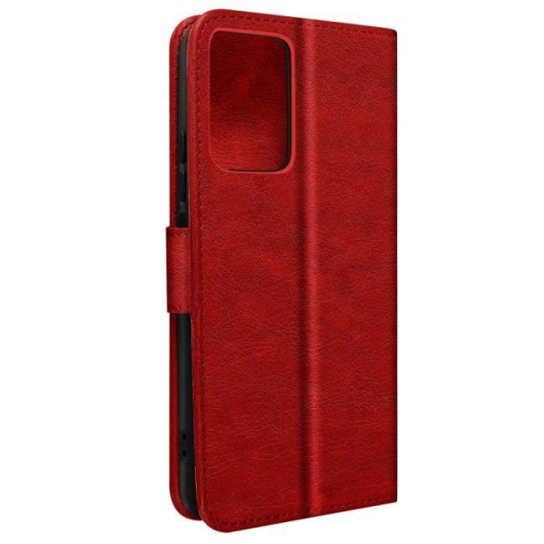 Etui til Xiaomi Redmi Note 12 4G - AVIZAR - Chesterfield - Rød - Kortholder - Videosupport Röd