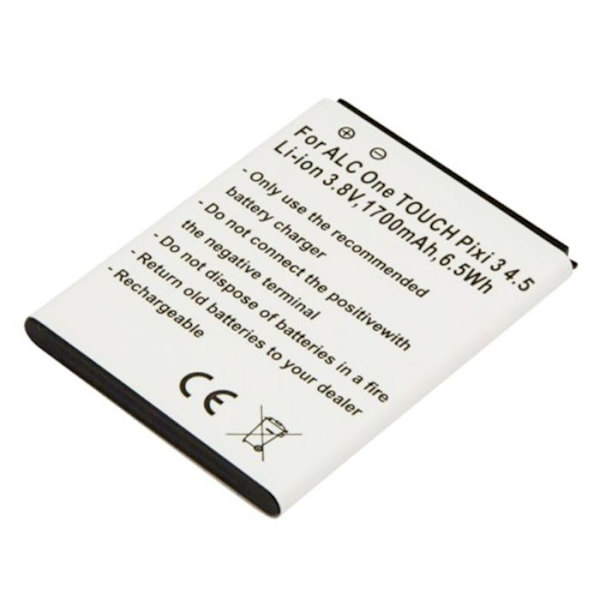 Batteri för Alcatel One Touch Pixi 3 4.5 Li-ion 3.8V 1700mAh 6.5Wh