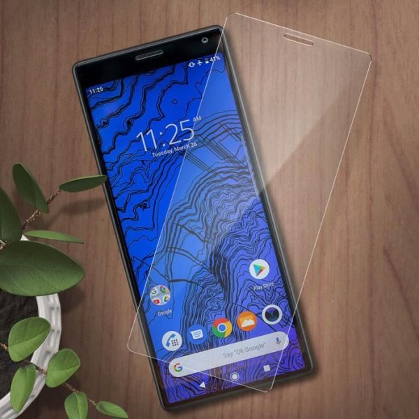 Sony Xperia 10 Screen Film Karkaistu lasi 9H Ultra Ohut Sormenjälkiä estävä läpinäkyvä valkoinen