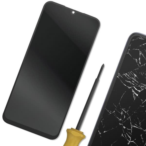 Skärm för Galaxy A25 5G LCD-panel med förmonterad pekskärm Svart Svart