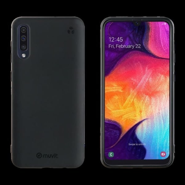 MUVIT VAIHTOON RECYCLETEK BLACK CASE: SAMSUNG GALAXY A50