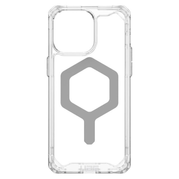 UAG MagSafe Fodral för iPhone 15 Pro Max Slim Clear och Silver Plyo Series