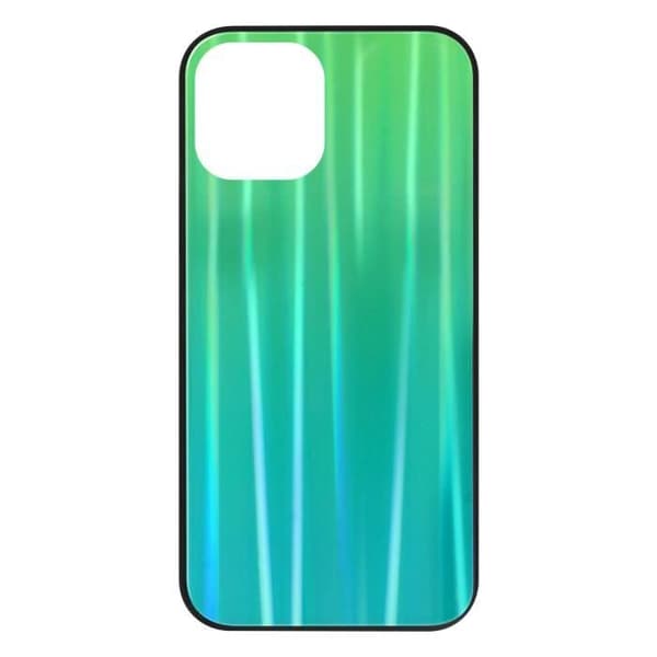 Coque - ADVISERE - iPhone 12 Mini - Holografisk - Bi-materiale - Tynd og let Grön