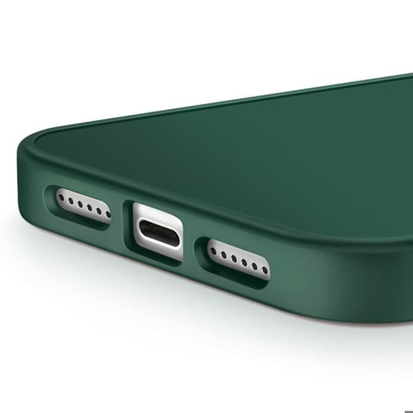 IPhone 17 Pro Max Matte Finish Case with Metallic Pine Green Camera Border Grön