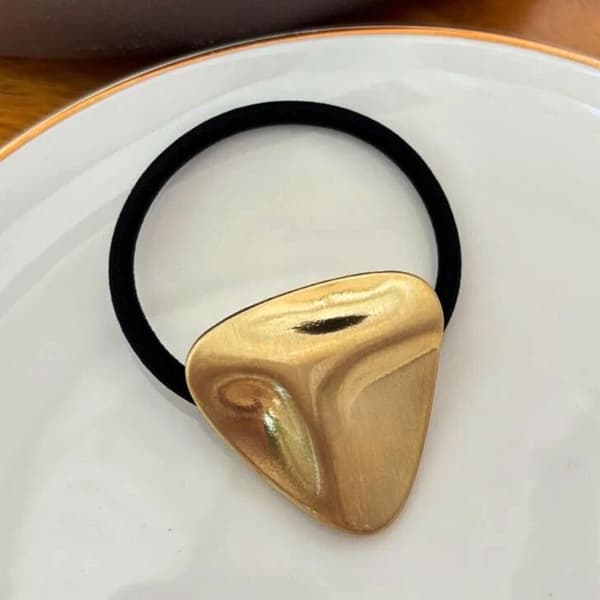 Hårband - AVIZAR - Draperad Prisma - Guld Svart - Elegant - Diskret Hållning Svart