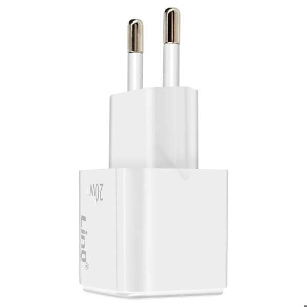 USB-C Power Delivery 20W Oplader Effektiv Kompakt LinQ Hvid Vit