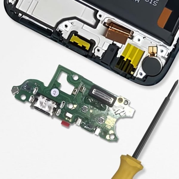 USB C Opladerstik til Honor X8b + Sort Mikrofon