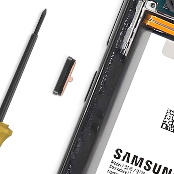 Samsung Galaxy S24 ja S24 Plus Original Samsung Musta Power-nappi Svart