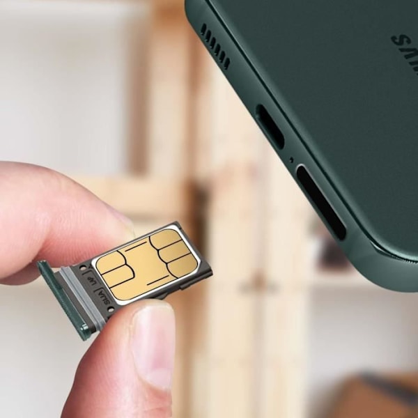 Vaihto-SIM-korttikelkka - Samsung Galaxy S22 Plus - Vihreä - 2 Nano SIM -paikkaa - Helppo asennus Grön