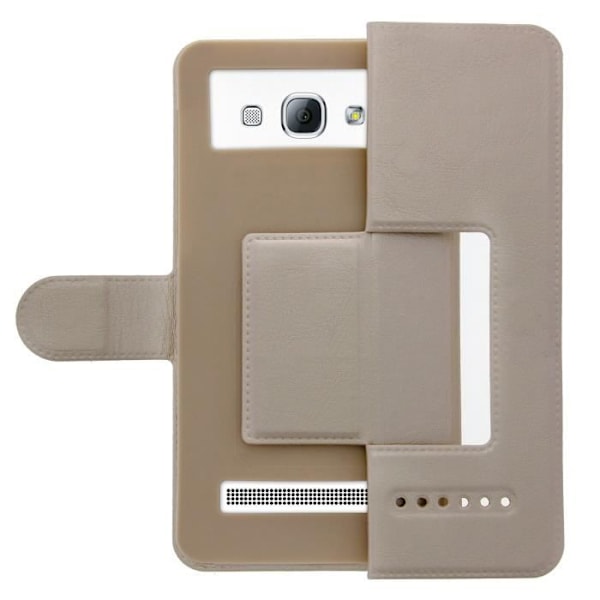 Universal Folio Case Cover - AVIZAR - Guld - Kompatibel med 5,3 till 5,5 tums smartphones - Ekologiskt läder - Soft Shell Guld