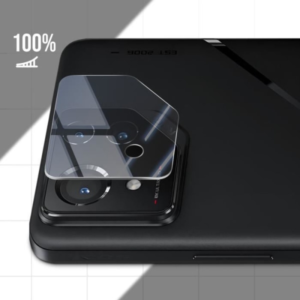 Pakkaa 2x karkaistut kameralasit Asus ROG Phone 8 5G ja 8 Pro 5G iMak Transparent -puhelimiin Transparent