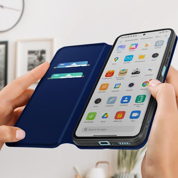Xiaomi Redmi Note 11 Pro Plus-fodral - AVIZAR - Plånboksfodral - Fullständigt skydd - Videostöd midnattsblå