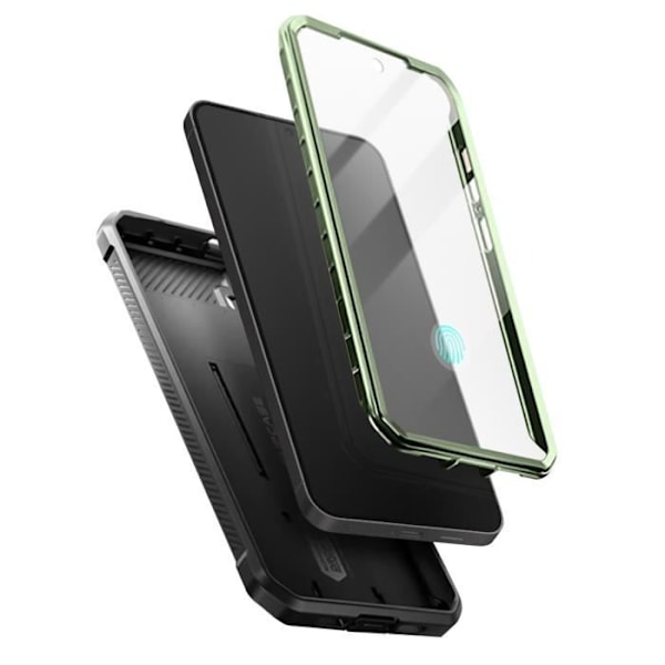 Helfodral till Samsung Galaxy S24 - SUPCASE - Unicorn Beetle Pro - Stötsäker - Stativ - Khaki Grön