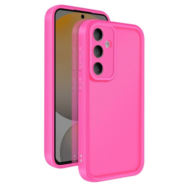 Coque til Samsung Galaxy S24 FE Soft Touch Hævede Kanter Fuchsia Rosa