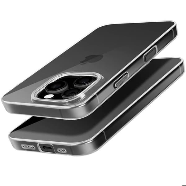 Coque til iPhone 16 Pro - Mayaxess - Blødt Silikone - Transparent - Let Design Transparent