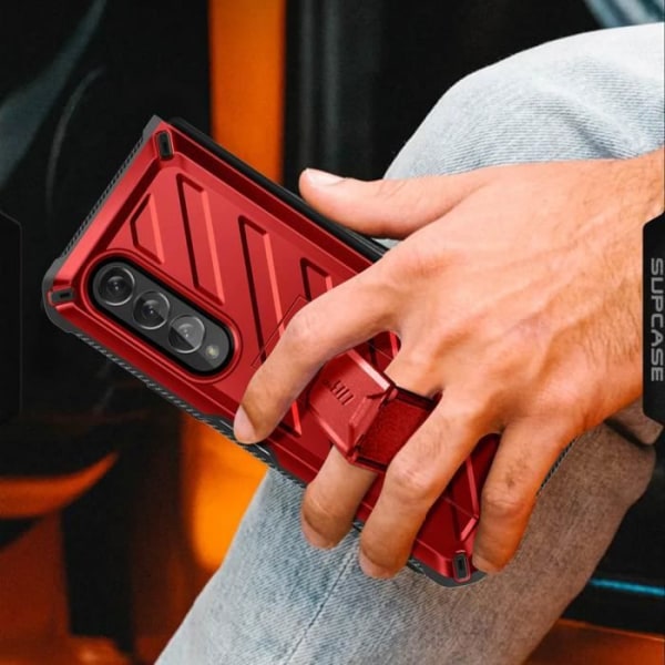 Fodral till Samsung Galaxy Z Fold 4 Multilayer Unicorn Beetle Pro Supcase Röd Röd