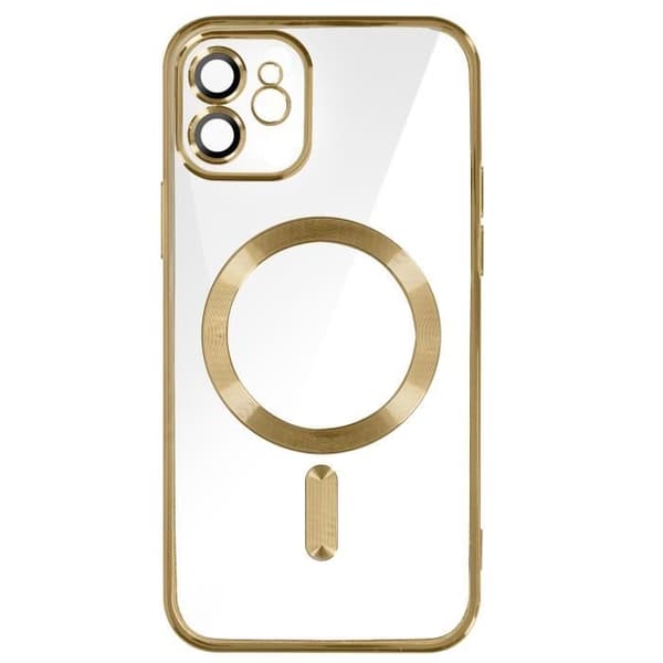 MagSafe iPhone 12 etui Silikone guld Magsafe etui