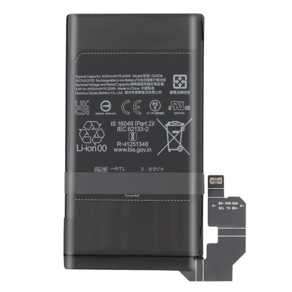 Sisäinen akku Google Pixel 8 Pro 5050mAh malli GUKD8 Google Musta Svart