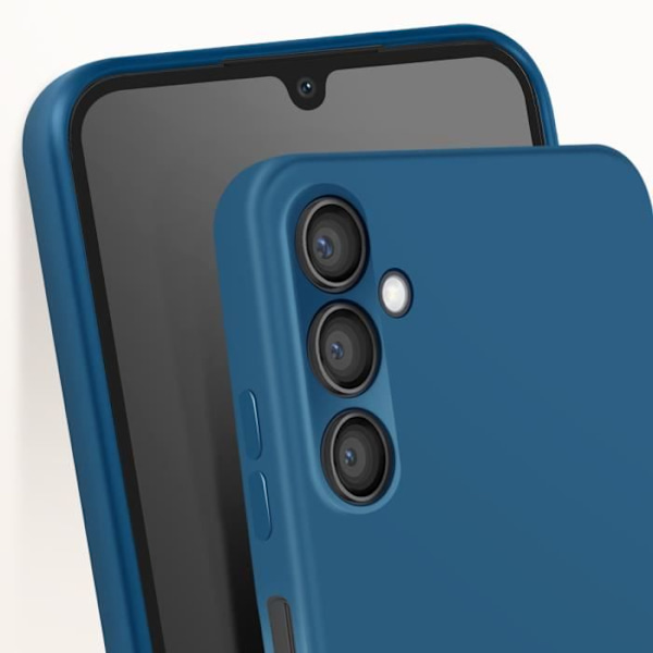 Skal till Samsung Galaxy M34 5G Silikon Matt Finish Soft Touch Blue Blå