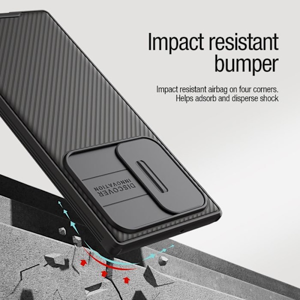 Coque til Samsung Galaxy S22 Ultra Hård Magnetisk CamShield PRO Nillkin Sort Svart
