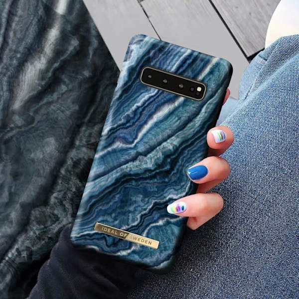 Samsung Galaxy S10 Magnetic Trend Case Indigo Swirl Ideal of Sweden Blue