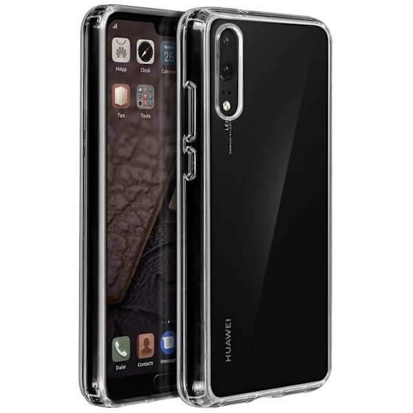 Huawei P20 Front + Back Protection Stötsäkert fodral - Genomskinlig