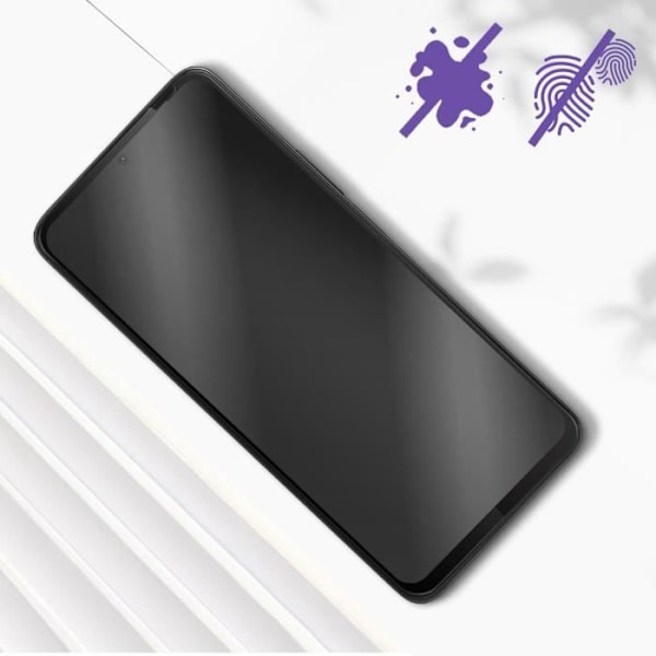 Beskyttelsesfilm - AVIZAR - HTC U23 Pro - 9H hærdet glas - Anti-ridse - Sort omrids Svart
