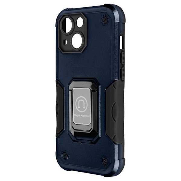 AVIZAR Stötsäkert skyddsfodral till iPhone 14 - Blå - Magnetisk ringhållare Blå