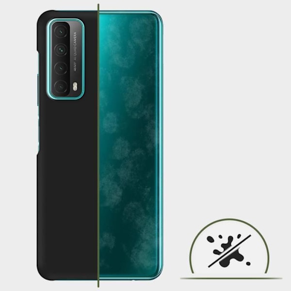 Coque - ADVARSEL - Huawei P smart 2021 - Stødabsorberende hård beskyttelse - Sort - Tynd og let Svart