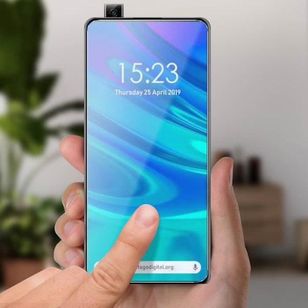 Suojakalvo - AVIZAR - Huawei P Smart Z/Y9 Prime 2019 - 9H karkaistu lasi - Iskunkestävä - Läpinäkyvä Transparent