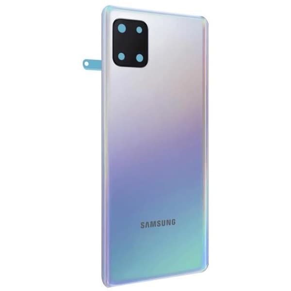 Batteri Cache - SAMSUNG - Note 10 Lite - Stjärnargent - Förenklad Installation - Kameralinse Ingår Stjärnargent
