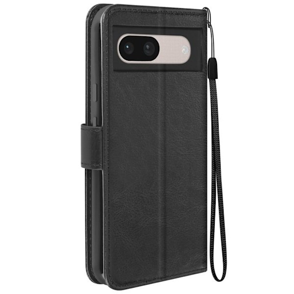 Kotelo Google Pixel 8A -lompakkotelinetoiminnolle Mayaxess Black -rannehihnalla