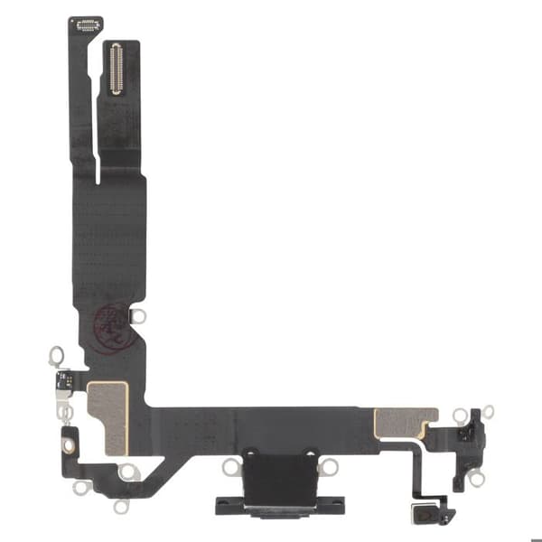 USB-C-latausliitin iPhone 17:lle sisäänrakennetulla mikrofonilla, musta Svart