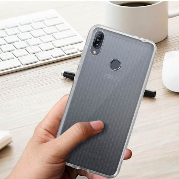 Coque - AVIZAR - Asus ZenFone Max M2 ZB633KL - Silikone Gel - Ultrafine - Transparent Hvid Klar vit