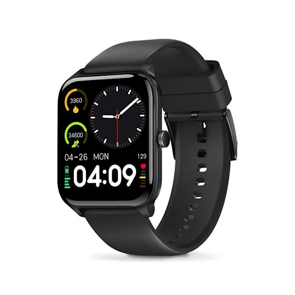 SmartLife Sport Smartwatch med 1,69" LCD-skærm Multifunktionel Nedis Sort Svart