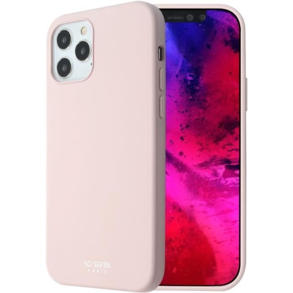 SO SEVEN Powder Pink Smoothie Case: Apple iPhone 12 Pro Max Puderrosa