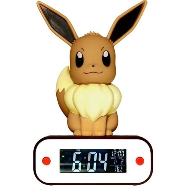 POKEMON klockradio LED-lampa Eevee Gul