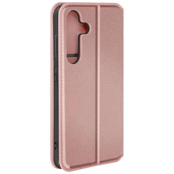 Etui til Galaxy S24 Plus kortholder Video Support Magnetic Flip Champagne Pink Rosa