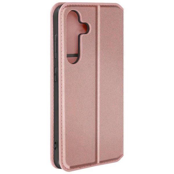 Fodral för Galaxy S24 Plus-korthållare Videostöd Magnetic Flip Champagne Rosa Rosa