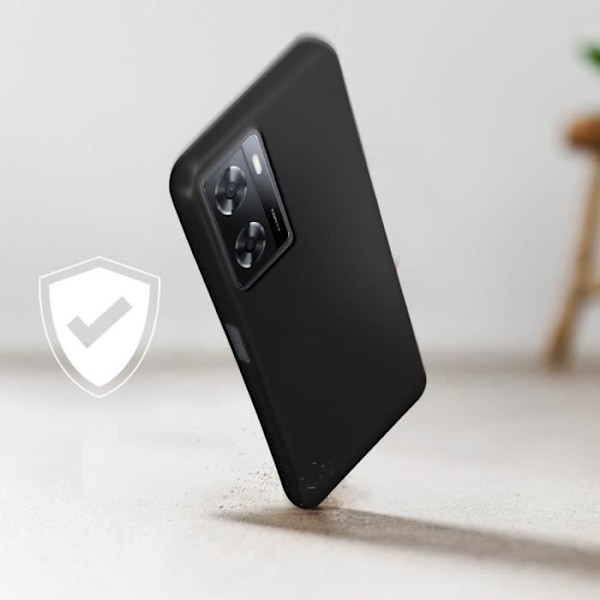 Kotelo Oppo A57:lle ja A57:lle - AVIZAR - Ohut ja kestävä geelisilikonia - Musta Svart