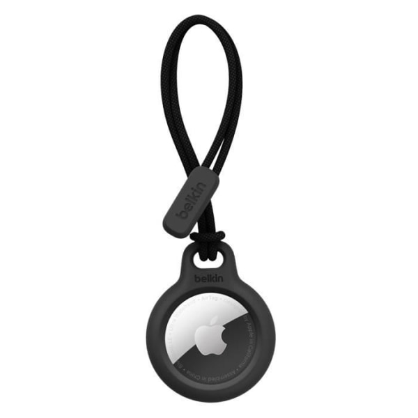 Twist and Lock AirTag-etui med Belkin Black Tether