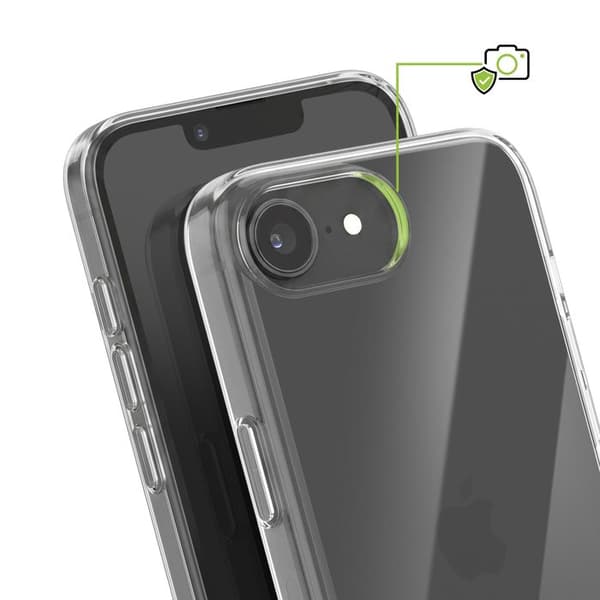 Silicone Cover til iPhone 16e med Anti-kondens Behandling Mayaxess Transparent Vit