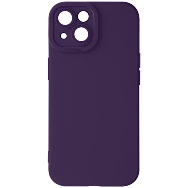 Suojakuori iPhone 13:lle - AVIZAR - Matta silikoni - Kameran suojaus - Tumman violetti Lila