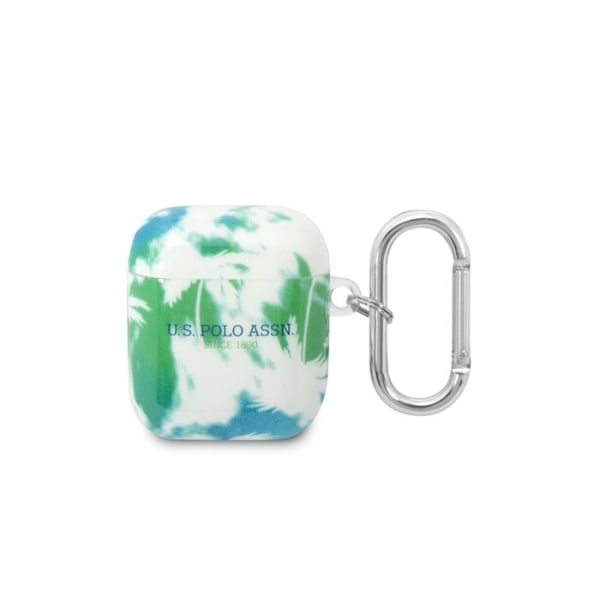 Silicone Cover til Airpods 1 / 2 - U.S Polo - Stødabsorberende Beskyttelse - Grøn