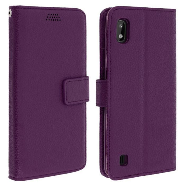 Housse til Samsung Galaxy A10 - AVIZAR - Folio Etui - Øko-læder - Video Støtte - Lilla Lila
