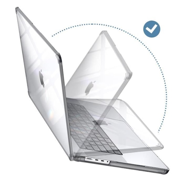 Coque Intégrale - SUPCASE - MacBook Pro 14 2023 - Antichoc - Svart Transparent - MIL STD 810G Svart